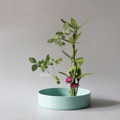 Đĩa cắm hoa Ikebana, đĩa cắm hoa phong cách Nhật Bản hình tròn