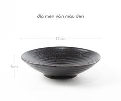 Đĩa cắm hoa gốm sứ phong cách Ikebana, cắm hoa trường phái Ohara Nhật Bản đường kính 17cm