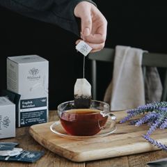 Trà Whittard English Breakfast Black Tea 25 Individually Wrapped Teabags (Classic), hộp giấy 50g (25 túi lọc/hộp)