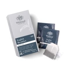 Trà Whittard English Breakfast Black Tea 25 Individually Wrapped Teabags (Classic), hộp giấy 50g (25 túi lọc/hộp)