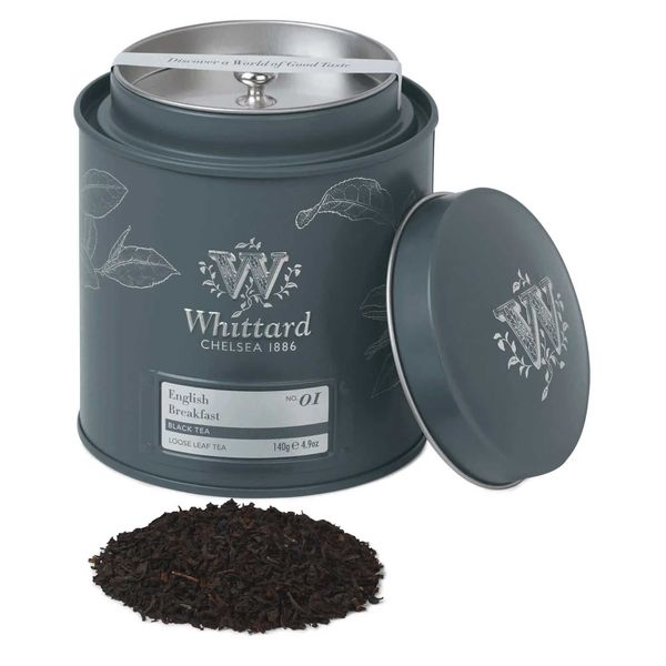 Trà Whittard English Breakfast Black Tea Loose Leaf Tea (Classic), hộp thiếc 140g