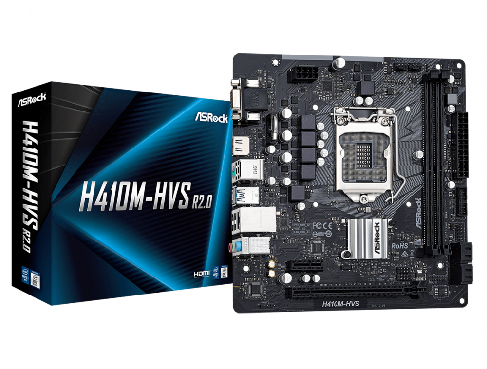 Bo mạch chủ ASROCK H410M-HVS R2.0 chính hãng - BH 36T – WK Store