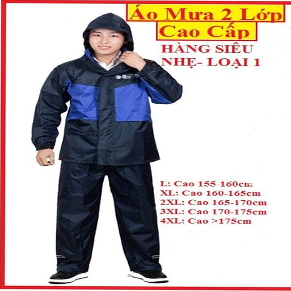 Áo mưa bộ vải dù