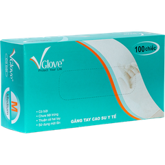 Găng Tay Latex Có Bột Vglove 24 cm 5.0gr