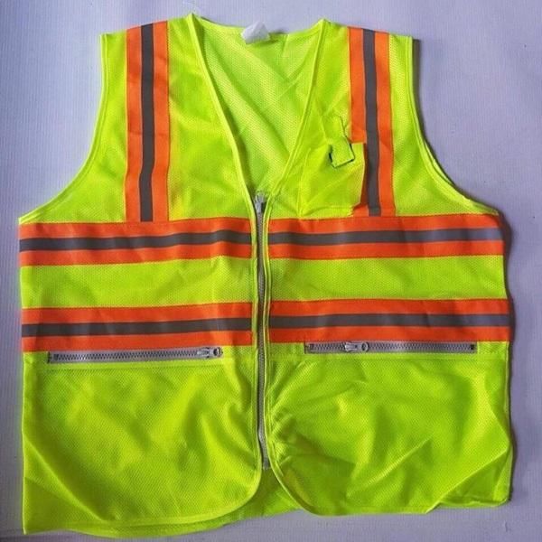 Áo Phản Quang Xanh - Dây Cam Đen