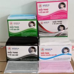 Hộp 50 cái Khẩu Trang Y Tế Khánh An 4 Lớp Màu Trắng