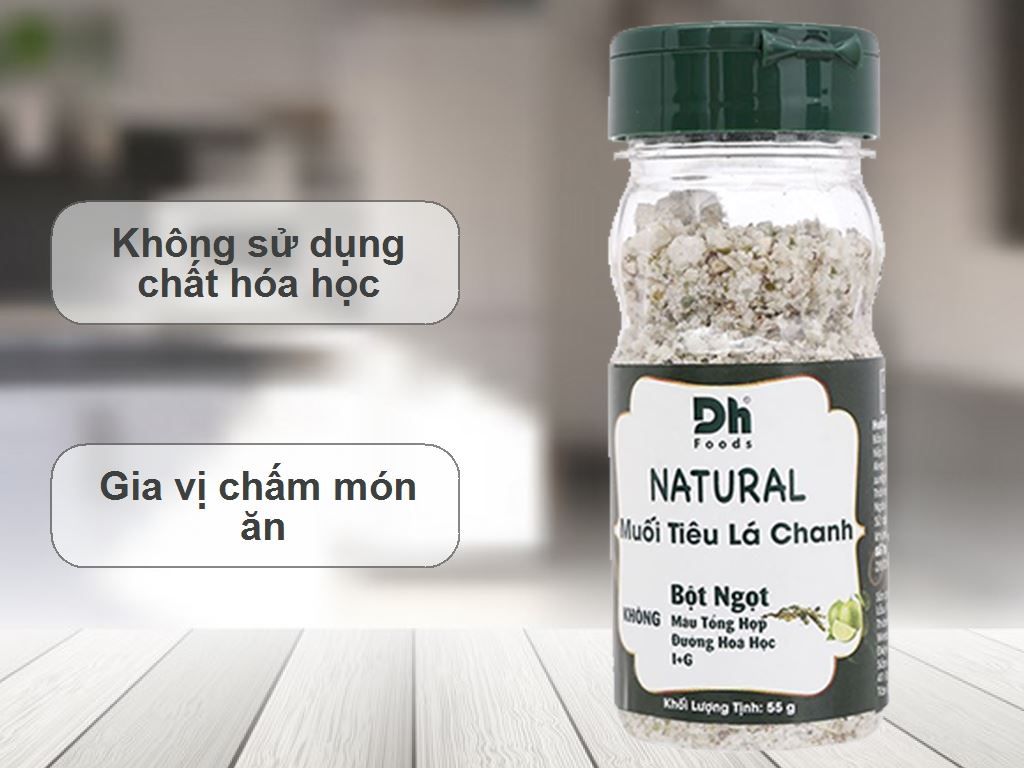 Natural Muối tiêu lá chanh 55g