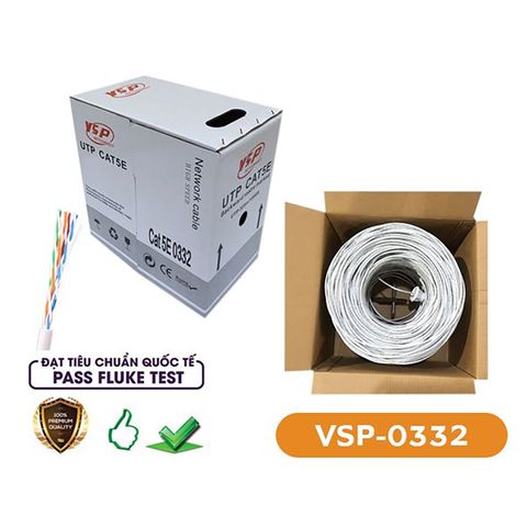  Dây cáp mạng Vision UTP 0332 CAT 5 305m 
