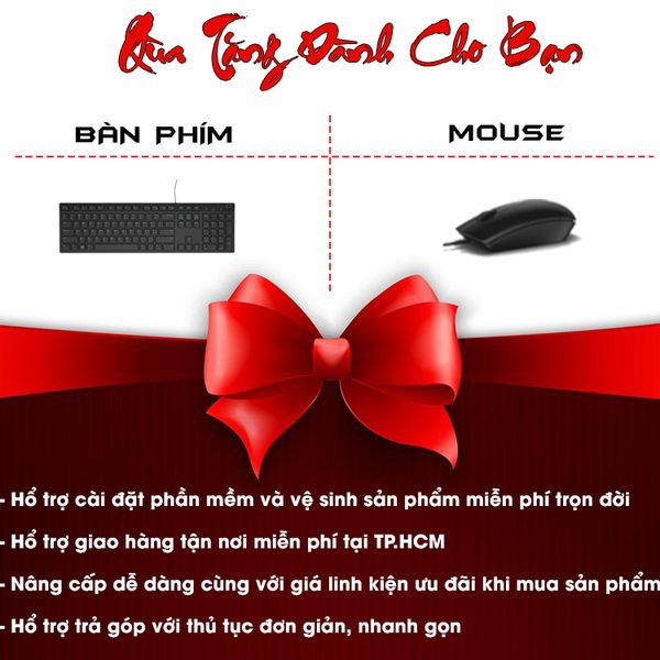  Máy Tính Để Bàn PC DELL Inspiron 3030 SFF 42IN3030S14400 i5-14400| 8GB| 512GB| OB| Wifi,BT| Win11 