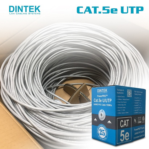  Dây cáp mạng Dintek Cat5e UTP 305m 1101-03029 