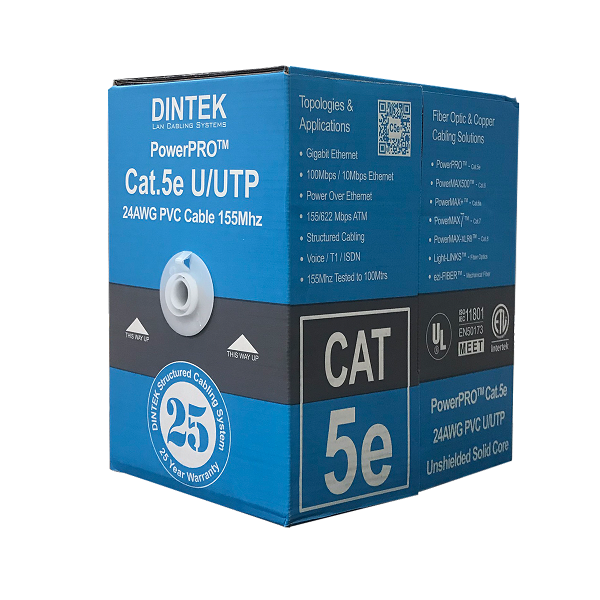  Dây cáp mạng Dintek Cat5e UTP 305m 1101-03029 