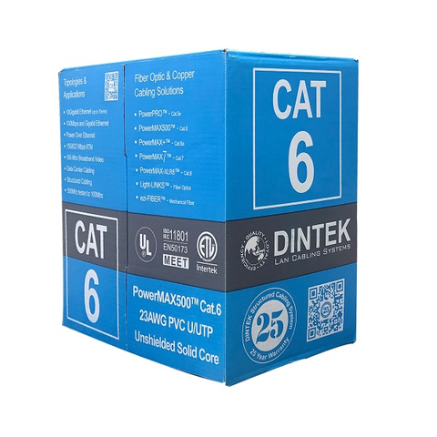  Dây cáp mạng Dintek Cat6 UTP 305m 1101-04032 