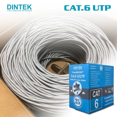  Dây cáp mạng Dintek Cat6 UTP 305m 1101-04032 