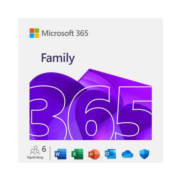  Phần mềm Microsoft 365 Family 6GQ-00083 (AllLng Sub PK Lic 1YR Online APAC EM C2R NR) 
