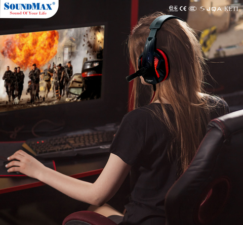  Tai nghe Gaming SoundMax AH-314 ( Tai nghe chụp tai Over-ear ) 