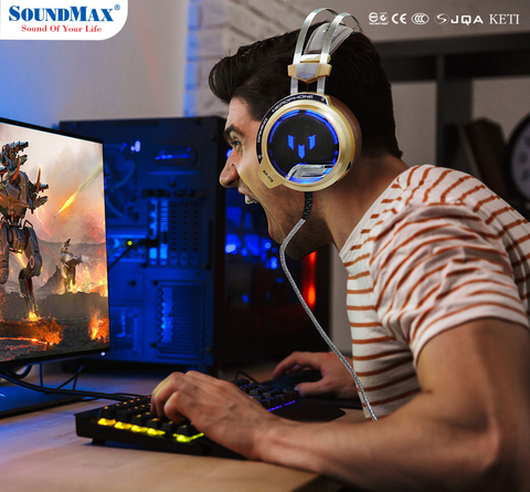  Tai nghe Gaming SoundMax AH-318 ( Tai nghe chụp tai Over-ear ) 