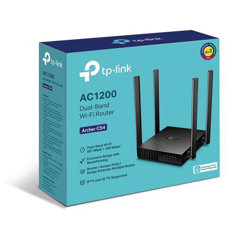  Thiết bị mạng Router Wifi TP-LINK Archer C54 (Chuẩn AC Băng Tần Kép) 