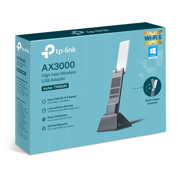  Thiết bị mạng TP-LINK USB Thu Sóng WiFi Archer TX50UH AX3000 