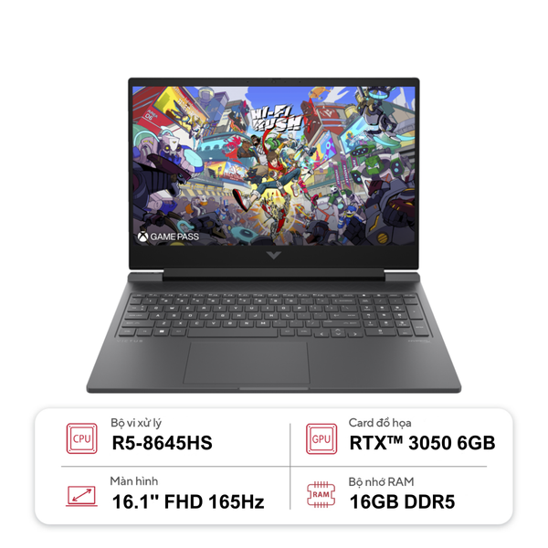  Laptop Gaming HP Victus 16-s1149AX AZ0D4PA R5-8645HS| 16GB| 512GB| RTX3050 6GB| 16.1