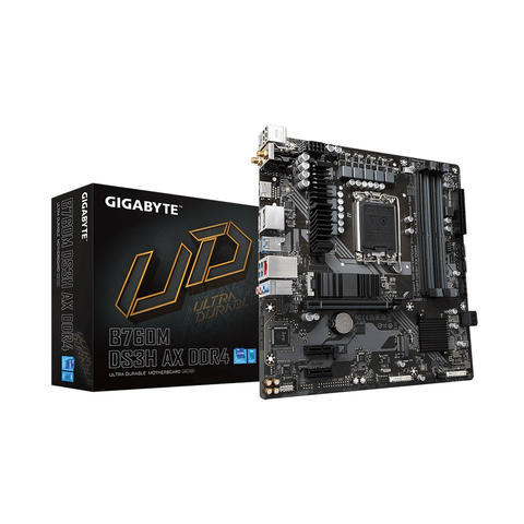  Mainboard Gigabyte B760M DS3H AX DDR4 (Chipset B760) 