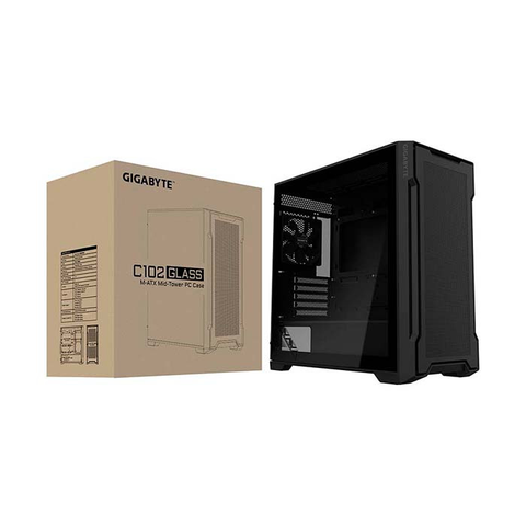  Thùng máy tính | Case Gaming Gigabyte C102 Glass ICE GB-C102G (Đen) 