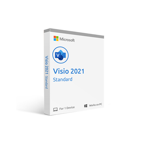  Phần mềm Microsoft Visio Standard 2021 Win D86-05942 (All Lng PK Lic Online DwnLd C2R NR) 