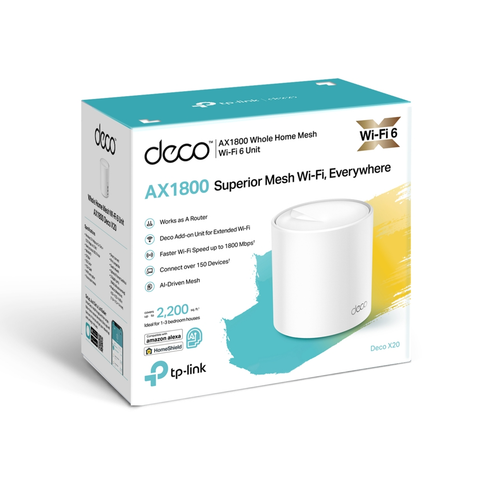  Thiết bị mạng Bộ phát WiFi Mesh TP-Link Deco X20 AX1800 