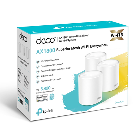  Thiết bị mạng Bộ phát WiFi Mesh TP-Link Deco X20 AX1800 