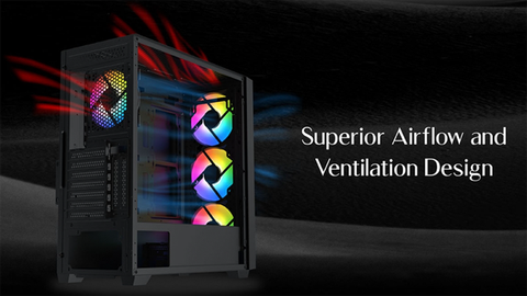  Thùng máy tính | Case Gaming Xigmatek ANUBIS PRO 4FX EN40771 