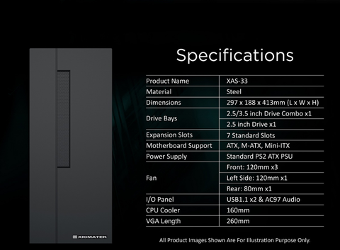  Thùng máy tính | Case Xigmatek XAS-33 EN42003 