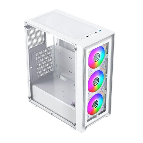  Thùng máy tính | Case Gaming Xigmatek Fly II Arctic 3GF EN44670 (3 Fan) 