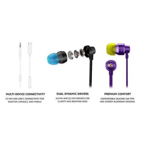  Tai Nghe Gaming Logitech G333 (Tai nghe nhét tai In-ear) 