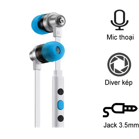  Tai Nghe Gaming Logitech G333 (Tai nghe nhét tai In-ear) 