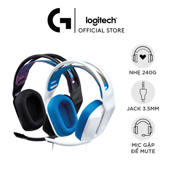  Tai Nghe Gaming Logitech G335 (chụp tai có dây Over-ear) 