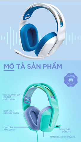  Tai Nghe Gaming Logitech G335 (chụp tai có dây Over-ear) 