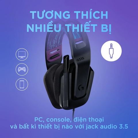  Tai Nghe Gaming Logitech G335 (chụp tai có dây Over-ear) 