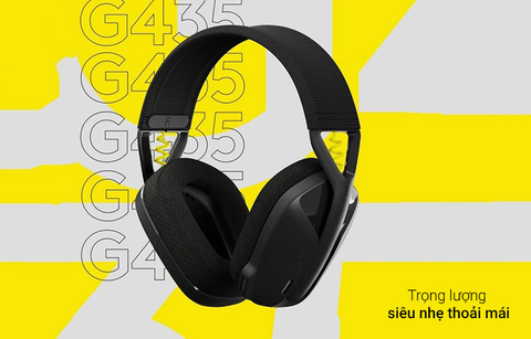  Tai Nghe Gaming Logitech G435 LIGHTSPEED WIRELESS (chụp tai không dây Over-ear) 