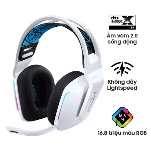  Tai Nghe Gaming Không Dây Logitech G733 Lightspeed RGB (chụp tai không dây Over-ear) 