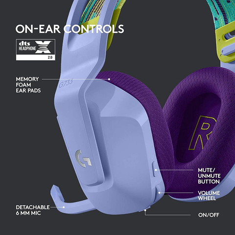  Tai Nghe Gaming Không Dây Logitech G733 Lightspeed RGB (chụp tai không dây Over-ear) 