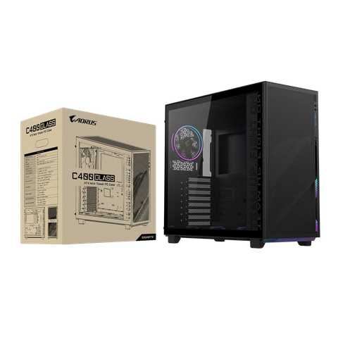  Thùng máy tính | Case Gaming Gigabyte AORUS C400 Glass Black GB-AC400G 