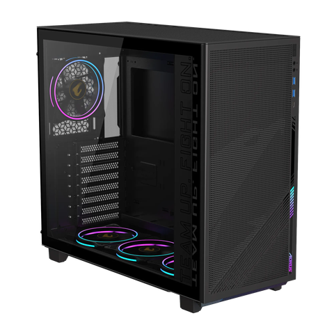  Thùng máy tính | Case Gaming Gigabyte AORUS C400 Glass Black GB-AC400G 