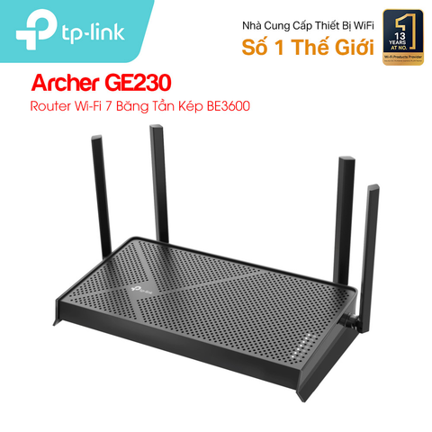  Thiết bị mạng TP-LINK Router Wifi 7 Archer GE230 Băng Tần Kép BE3600 