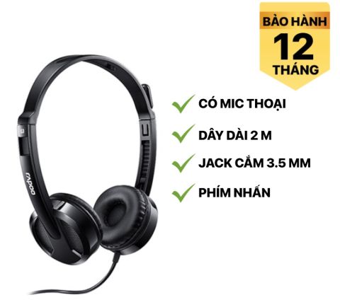  Tai Nghe Rapoo H100 (chụp tai có dây On-ear) 