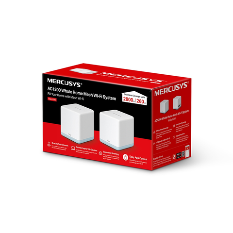  Thiết bị mạng Router WIFI Mercusys Halo H30 Hệ Thống WiFi Mesh AC1200 