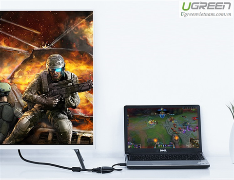  Cáp chuyển đổi HDMI to VGA ( không Audio) Ugreen 40253 