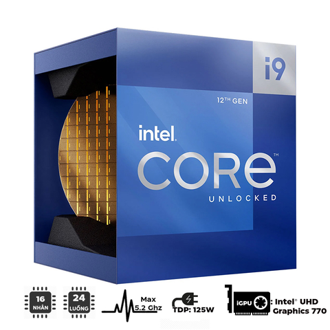  CPU Intel Core i9-12900K (3.2Ghz up to 5.2GHz, 16 nhân 24 luồng, 30MB Cache) - Socket FCLGA1700 