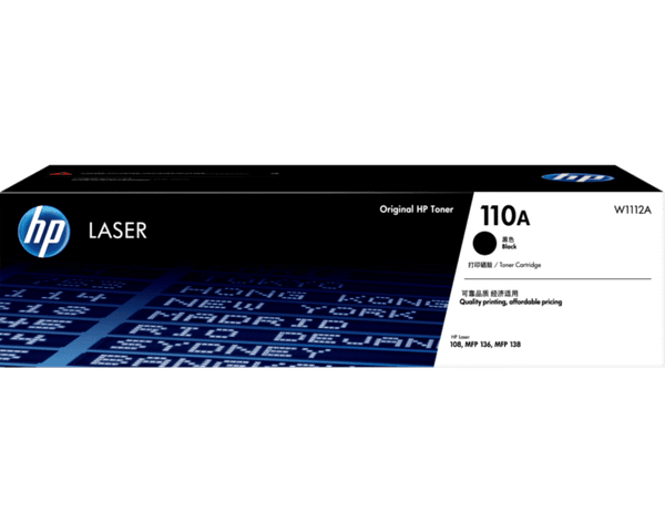  Hộp mực in 110A W1112A BLACK ORIGINAL LASER TONER CARTRIDGE ICHP_110A_W1112A 