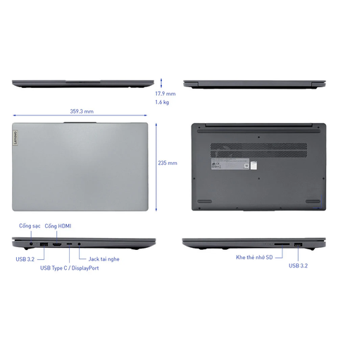  Laptop Lenovo Ideapad Slim 3 15IRH8 83EM003EVN i7-13620H| 16GB| 512GB| OB| 15.6