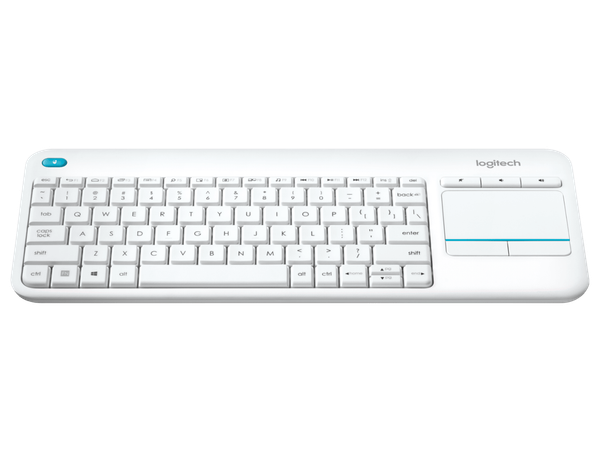  Bàn phím máy tính Logitech K400 Plus (Không dây - Kết nối Đầu thu Unifying - Trắng) 