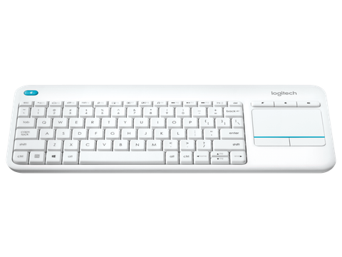  Bàn phím máy tính Logitech K400 Plus (Không dây - Kết nối Đầu thu Unifying - Trắng) 